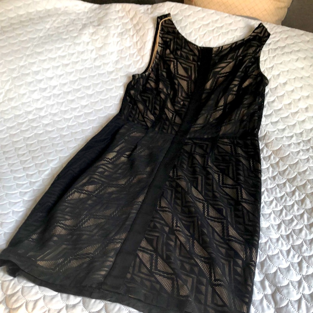 London Times size 14 black lace and nude dress. Barely worn gorgeous dress!